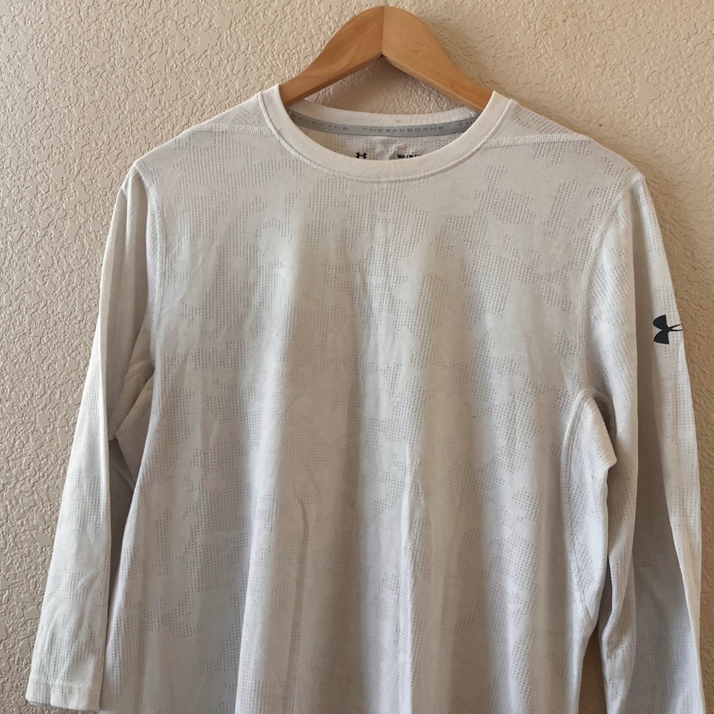 Under Armour Quarter Sleeve Performance T-shirt Undershirt - Picture 3 of 7